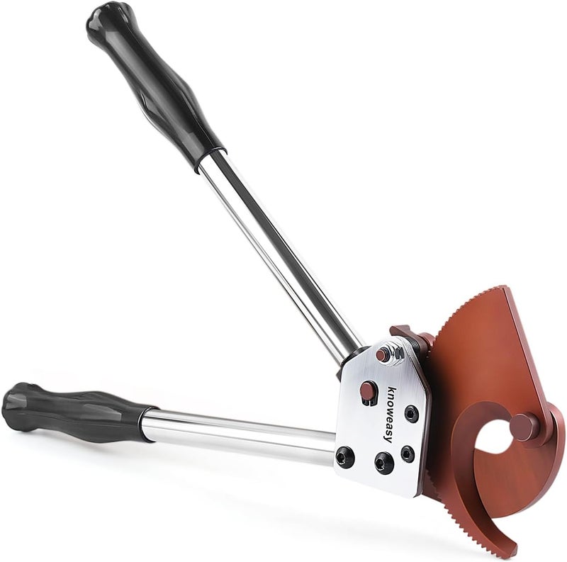 knoweasy Store Heavy-Duty Ratcheting Cable Cutters: Efficient J40 Wire Cutter for Large Copper, Aluminum, and Armored Cables up to 300 mm², Perfect for Electrical and Communication Cable Cutting - Image 1